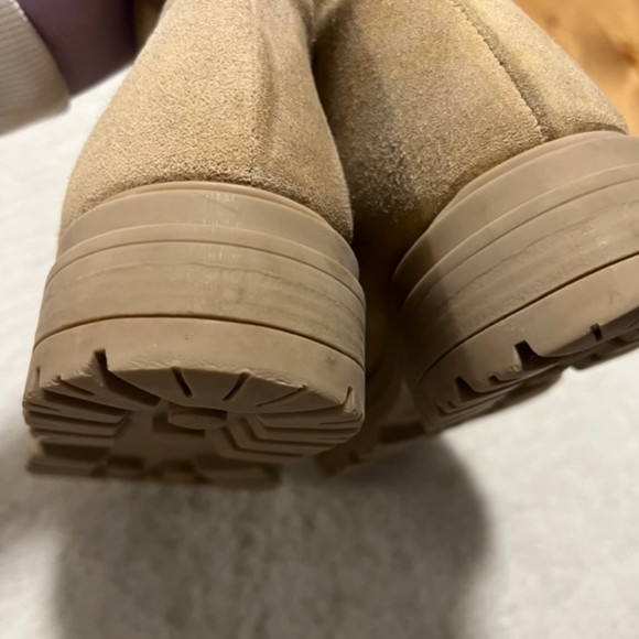 Steve Madden Womens Beige Moira Sand Suede Pull On Ankle Boots Size US 10-EU 40 - Picture 5 of 12
